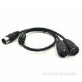 Cavo dell'adattatore splitter a doppia estensione cavo audio